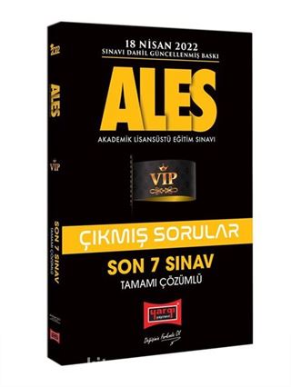 ALES Son 7 Sınav Tamamı Çözümlü Çıkmış Sorular (18 Nisan 2022 Sınavı Dahil)