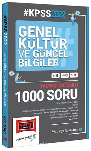 2022 KPSS Genel Kültür ve Güncel Bilgiler Tamamı Çözümlü Soru Bankası