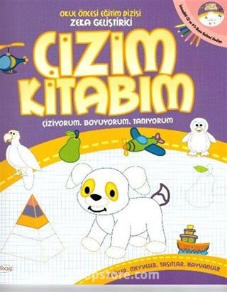 Okul Öncesi Zeka Geliştirici Çizim Kitabım(Boya Kalemi ve Cdrom İlaveli)