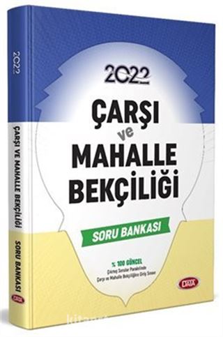 2022 Çarşı ve Mahalle Bekçiliği Soru Bankası