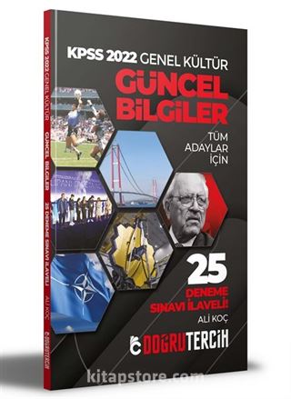 2022 KPSS Genel Kültür Güncel Bilgiler 25 Deneme Sınavı İlaveli