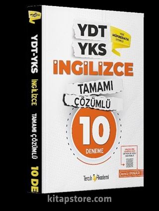 YDT YKS İngilizce Tamamı Çözümlü 10 Deneme