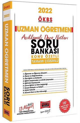 2022 ÖKBS Uzman Öğretmen Konu Özetli - Açıklamalı Ders Notları ve Tamamı Çözümlü Soru Bankası