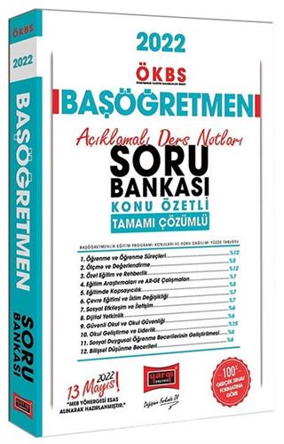 2022 ÖKBS Başöğretmen Konu Özetli - Açıklamalı Ders Notları ve Tamamı Çözümlü Soru Bankası