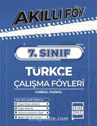 7. Sınıf Türkçe Çalışma Föyleri