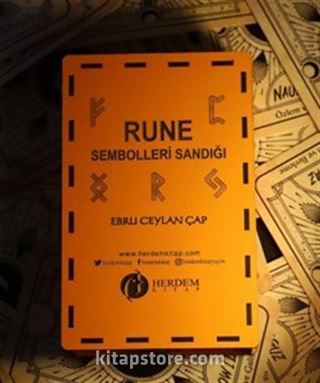 Rune Sembolleri Sandığı Ahşap Kutulu