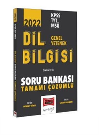 2022 KPSS TYT MSÜ Genel Yetenek Tamamı Çözümlü Divan-ı Dil Bilgisi Soru Bankası