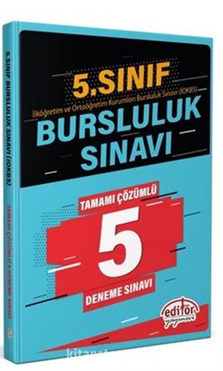 5.Sınıf Bursluluk Sınavı Çözümlü 5 Deneme Sınavı