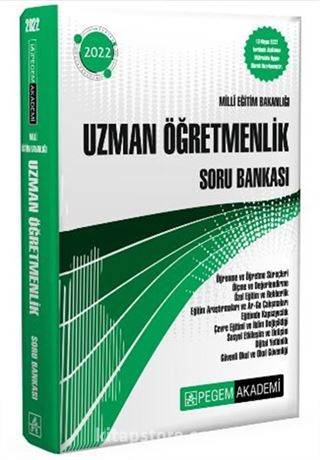 2022 Milli Eğitim Bakanlığı Uzman Öğretmenlik Soru Bankası