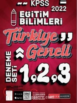 2022 KPSS Eğitim Bilimleri Türkiye Geneli 3 Deneme (1-2-3)