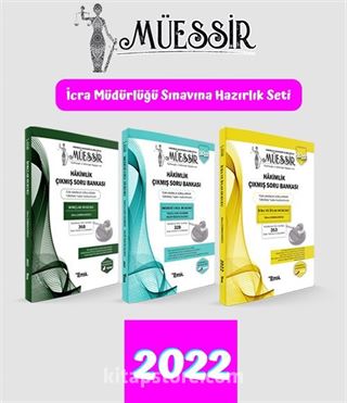 Müessir İcra Müdürlüğü Ve Müdür Yardımcılığı Sınavına Hazırlık 3'lü Soru Seti