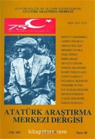 Atatürk Araştırma Merkezi Dergisi Cilt: 14 Mart 19