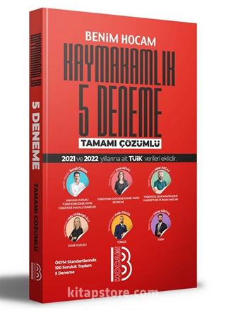 Kaymakamlık Tamamı Çözümlü 5 Deneme Sınavı