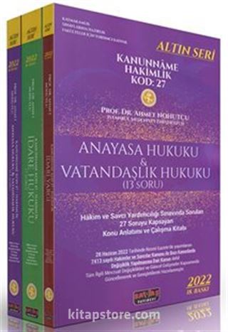 Kanunname Hakimlik Kod: 27 Konu Anlatımı (3 Kitap)