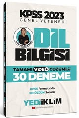 2023 KPSS Genel Yetenek Dil Bilgisi Tamamı Video Çözümlü 30 Deneme