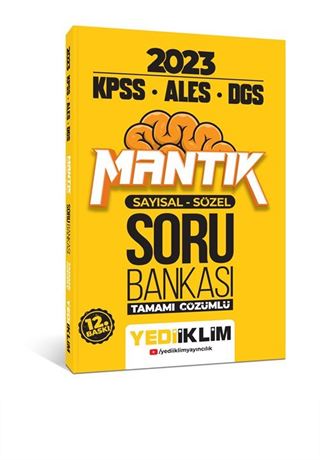 2023 KPSS-ALES-DGS Sayısal Sözel Mantık Tamamı Çözümlü Soru Bankası