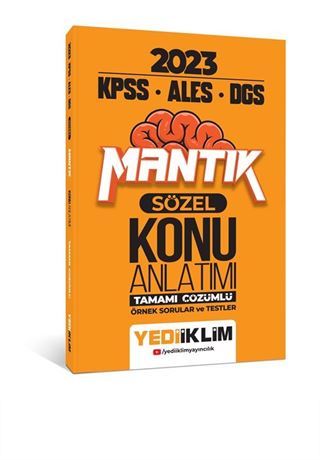 2023 KPSS-ALES-DGS Sözel Mantık Konu Anlatımı