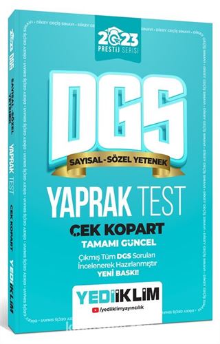 2023 DGS Çek Kopart Yaprak Test