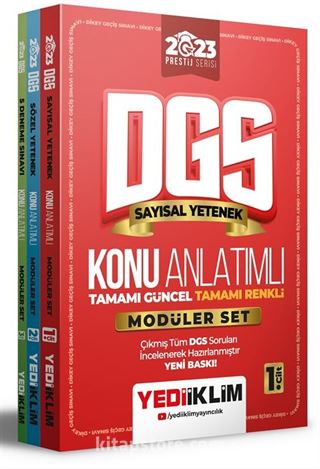 2023 Prestij Serisi DGS Konu Anlatımlı Modüler Set (5 Deneme İlaveli+Tamamı Renkli)