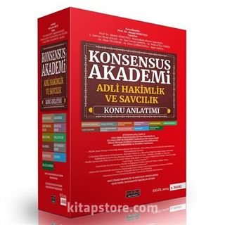 Konsensus Akademi Adli Hakimlik Konu Anlatımı (12 Modül Modüler Set)