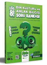 2023 LGS 8.Sınıf Din Kültürü ve Ahlak Bilgisi Tamamı Video Çözümlü Soru Bankası