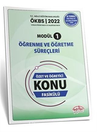 Uzman ve Başöğretmen Modül 1 Öğrenme Ve Öğretme Süreçleri Özet ve Öğretici Konu Fasikülü