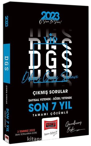 2023 DGS Son 7 Yıl Tamamı Çözümlü Çıkmış Sınav Soruları