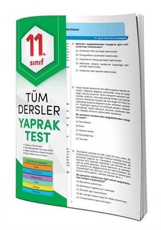 11. Sınıf Tüm Dersler Yaprak Test