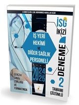 İSG İkizi İş Yeri Hekimi ve Diğer Sağlık Personeli 2 Özgün Deneme Sınavı