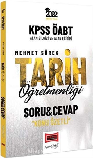 2022 KPSS ÖABT Tarih Öğretmenliği Soru Cevap