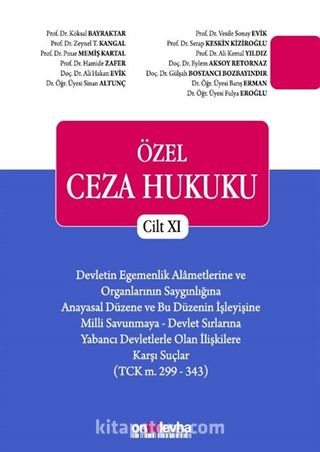 Özel Ceza Hukuku Cilt XI