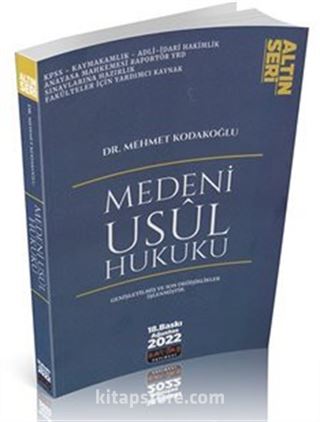 Medeni Usul Hukuku Konu Anlatımlı