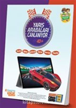 Yarış Arabaları Canlanıyor (Canlanan Kitap + Ahşap Canlanan Ahşap Yapboz- Kırmızı Ejder 4D+)