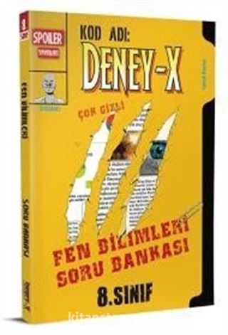 8. Sınıf Deney-X Fen Bilimleri Soru Bankası