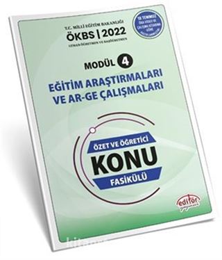 Uzman ve Başöğretmen Modül 4 Eğitim Araştırmaları ve Ar-Ge Çalışmaları Konu Fasikülü