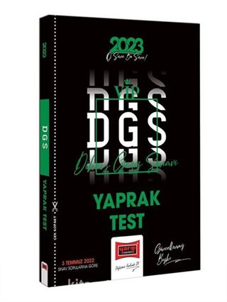 2023 DGS Yaprak Test