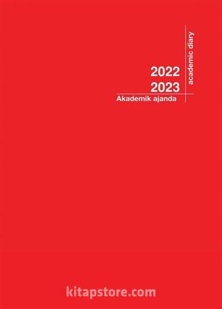 2022-2023 Akademik Ajanda (Kırmızı)