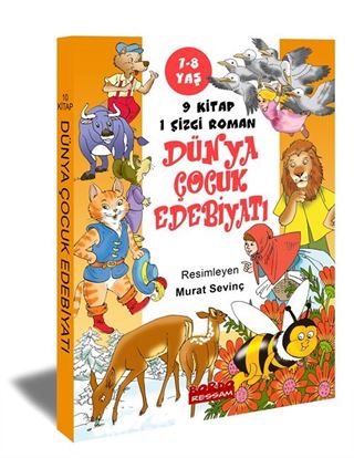 Dünya Çocuk Edebiyatı Seçme Öyküler (7-8 Yaş) (10 Kitap Set)