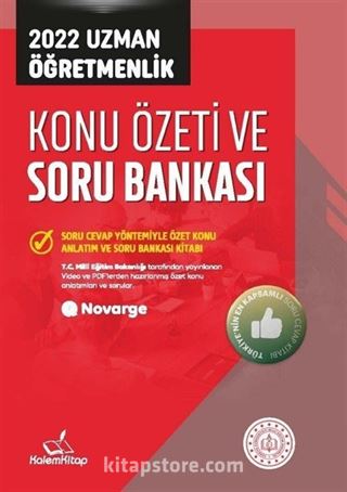 2022 Uzman Öğretmenlik Konu Özeti ve Soru Bankası