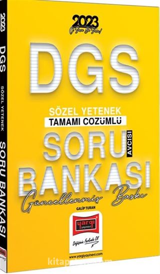 2023 DGS Soru Avcısı Tamamı Çözümlü Sözel Yetenek Soru Bankası