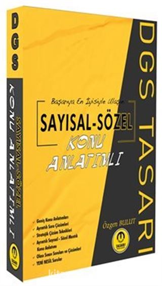 DGS Sayısal Sözel Konu Anlatımlı