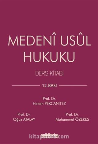 Medeni Usul Hukuku Ders Kitabı