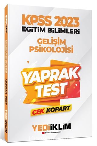 2023 KPSS Eğitim Bilimleri Gelişim Psikolojisi Çek Kopart Yaprak Test