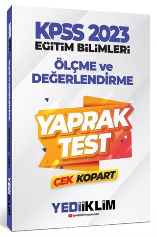 2023 KPSS Eğitim Bilimleri Ölçme ve Değerlendirme Çek Kopart Yaprak Test