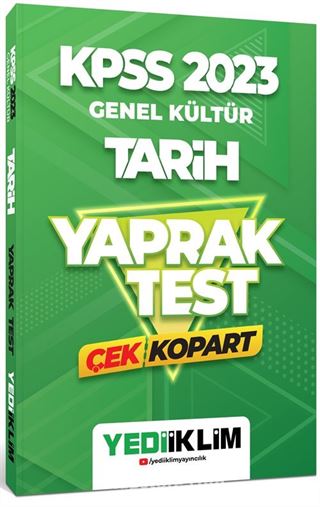 2023 KPSS Genel Kültür Tarih Çek Kopart Yaprak Test