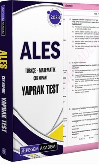 ALES Çek Kopart Yaprak Test