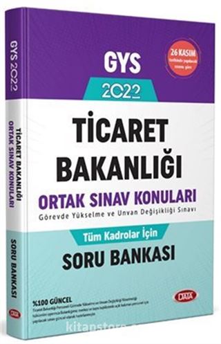 2022 GYS Ticaret Bakanlığı Tüm Kadrolar İçin Ortak Soru Bankası