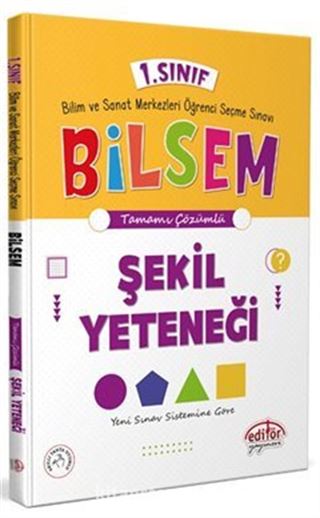 1. Sınıf Bilsem Hazırlık Şekil Yeteneği Tamamı Çözümlü