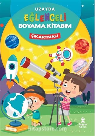 Uzayda Eğlenceli Boyama Kitabım