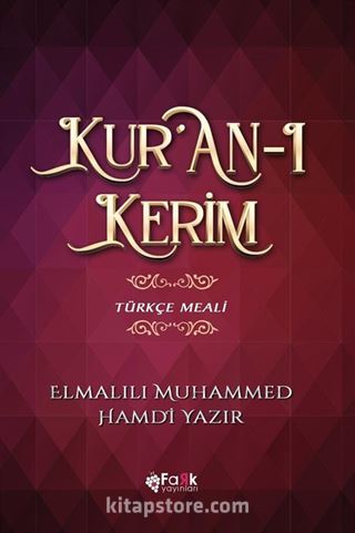 Kuran-ı Kerim Türkçe Meali